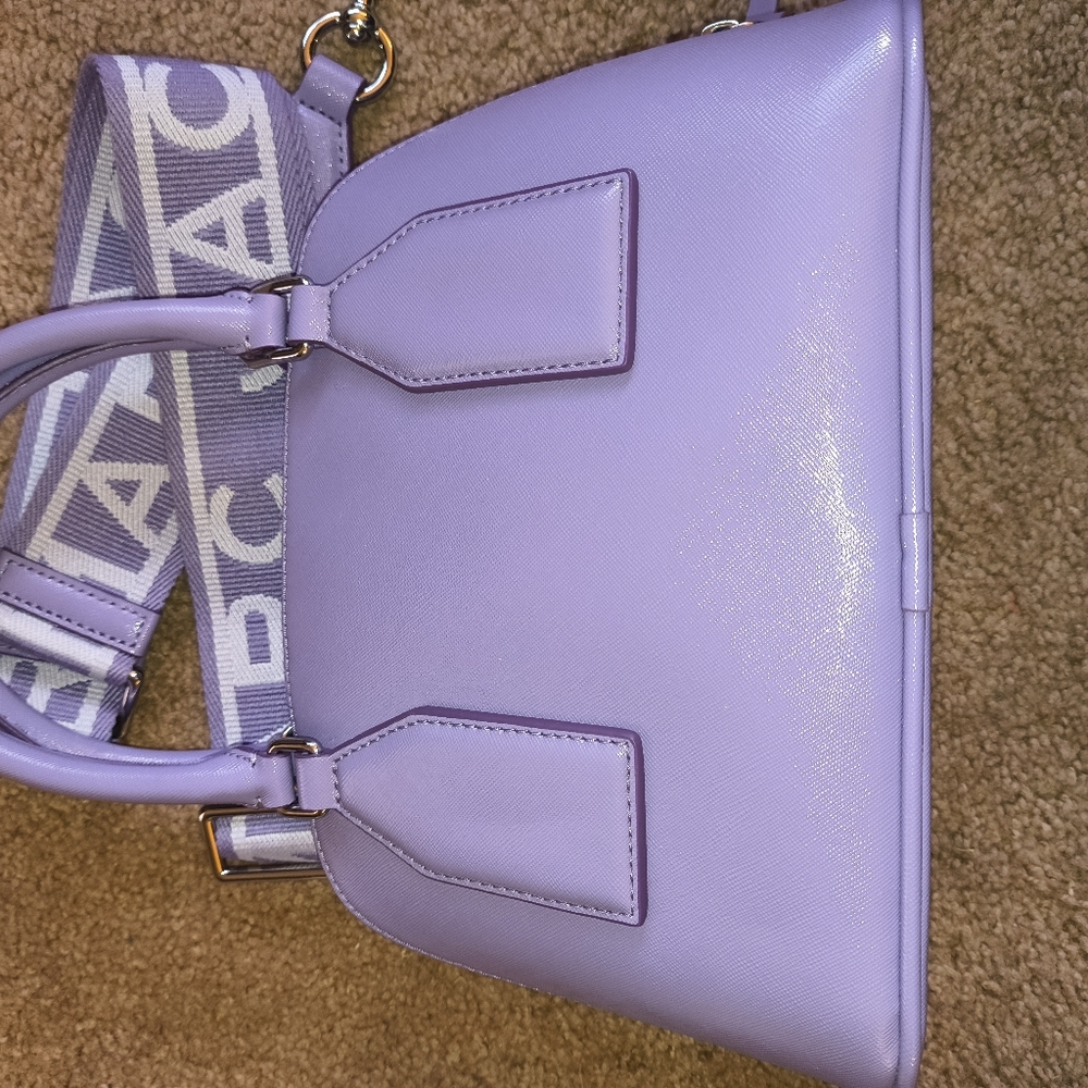 Marc Jacobs Purple Medium Satchel with Dome Shape and Silver Hardware - Picture 7 of 12